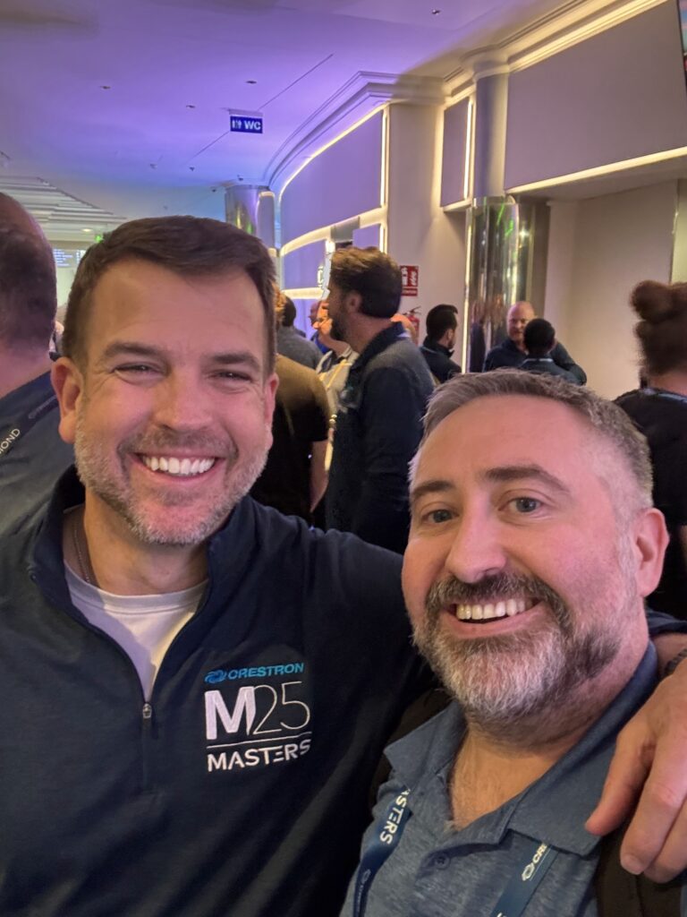 Recognized as Crestron True Blue MVP at Masters 2025 2 Crestron Brad Hintze True Blue MVP